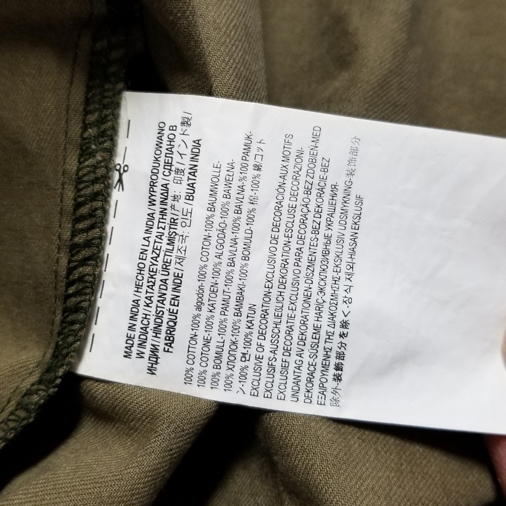 Vans Camouflage Button Up Shirt Dress XL NWT - Picture 6 of 6